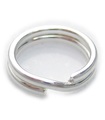 1 x 6 mm splitring sterling silver .925 charmnyckelringar