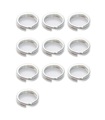 Anillos divididos de 10 x 6 mm en plata de ley .925 dijes llaveros anillos