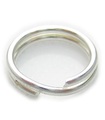 1 x 7 mm splitring sterling silver .925 charmnyckelringar