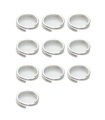 10 x 8 mm delade ringar sterling silver .925 charmnyckelringar