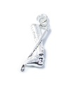 Reitstiefel und Crop Sterling Silber Charm .925 x 1 Horse Rider Charms