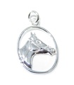 Ciondolo cavallo in argento sterling .925 x 1 Ciondoli cavalli