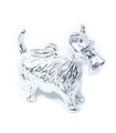 Dije de plata esterlina para perro Scottie .925 x 1 Dijes para perros de Scotty