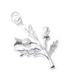 Charm Thistle 2D de plata de ley .925 x 1 Charms Thistle