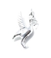 Ciondolo in argento sterling uccello del fegato .925 x 1 Charms di uccelli del fegato e uccelli