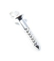 Vite charm in argento sterling .925 x 1 Viti e ciondoli in legno fai da te