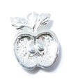 Charm de plata de ley de manzana .925 x 1 Charms de frutas y manzanas