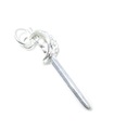 Charm de plata esterlina Cutlass .925 x 1 Charms de armas y espadas