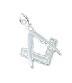 Frimurare charm i sterling silver .925 x 1 FreeMason Square & Compass