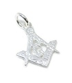 Frimurare charm i sterling silver .925 x 1 FreeMason Square & Compass