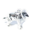 Collie Dog charm i sterling silver .925 x 1 Collies Dogs charm