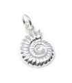 Ammonit charm i 9D sterling silver .925 x 1 Ammoniter Fossiler charm