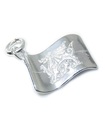 Charm de plata esterlina con la bandera de Gales .925 x 1 Charms de banderas de Dragon Cymru