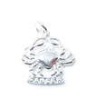 Cancer the Crab Liten charm i sterling silver .925 x 1 Zodiac charm