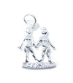 Gemini Twins SMÅ charm i sterling silver .925 x 1 Zodiac charm