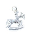 Charm de plata de ley PEQUEÑO de Sagitario .925 x 1 Charms del zodiaco