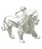 Charms de plata de leones, tigres y grandes felinos