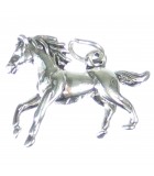 Pferde und Reiter Silber Charms