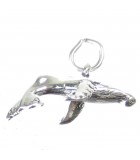 Charms ballenas plata