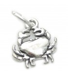 Breloques en argent crabe