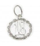 18. Geburtstag Silber Charms