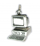 IT Computer Silber Charms