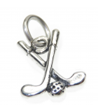 Charms de plata de golf