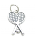 Charms de plata de tenis