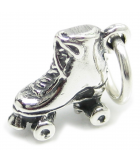 Roller Blade und Roller Skate Silber Charms