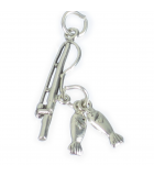 Charms de plata de pesca