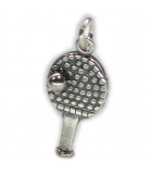 Charms de plata de tenis de mesa