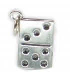 Dominos Silber Charms