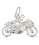 Charms moto plata