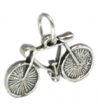 Cyklar och cyklar silver charm