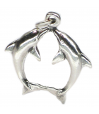 Charms de plata con delfines1