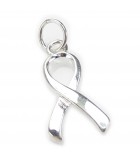 Medvetenhet - Charity Ribbons silver charm